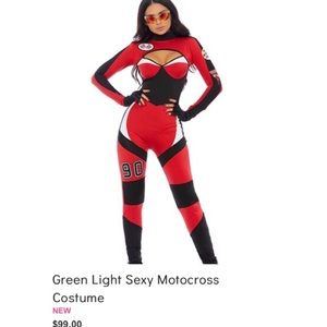 Brand New Sexy Race Car Driver Halloween Costume